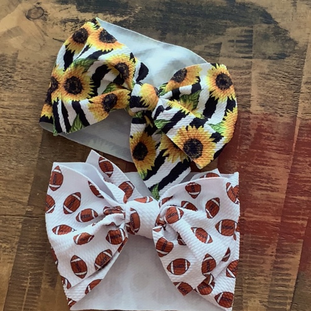 New Tie Baby/Kids Hair Wrap or Headband Set of 2